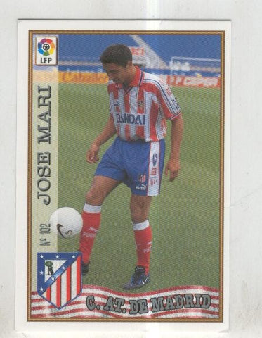 Cromo Liga 97/98: C.At.de Madrid numero 102: Jose Mari