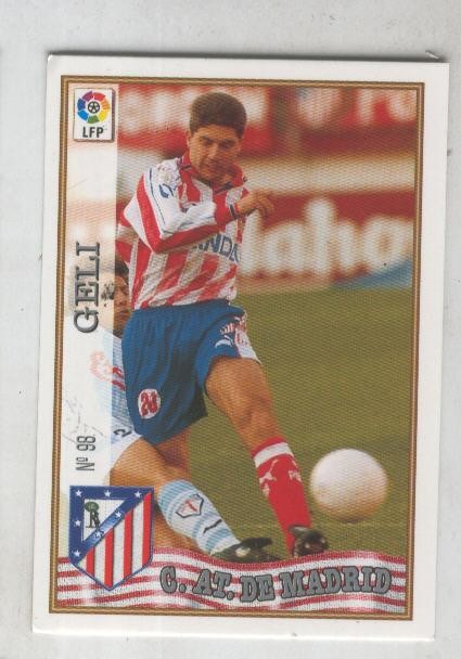 Cromo Liga 97/98: C.At.de Madrid numero 098: Geli