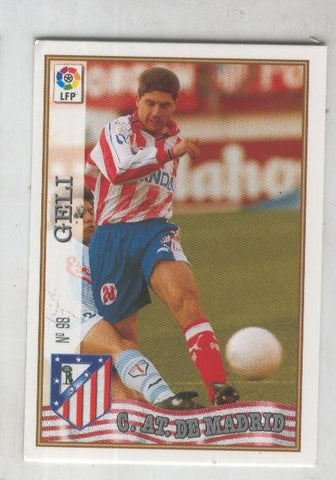 Cromo Liga 97/98: C.At.de Madrid numero 098: Geli
