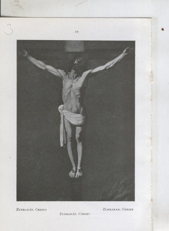 Museo de pinturas de Sevilla: lamina 03: Cristo de Zurbaran
