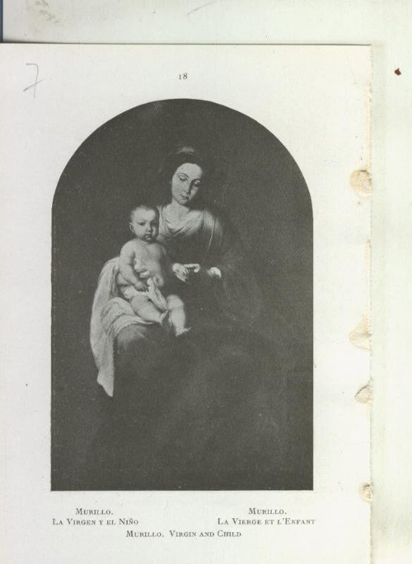 Museo de pinturas de Sevilla: lamina 07: La Virgen y el Niño de Murillo