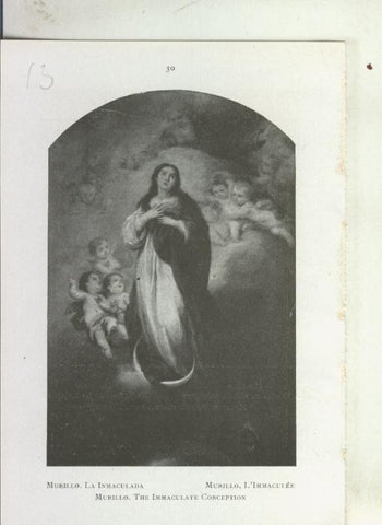 Museo de pinturas de Sevilla: lamina 13: La Inmaculada de Murillo