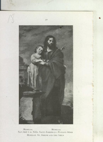 Museo de pinturas de Sevilla: lamina 18: San Jose y el Niño de Murillo