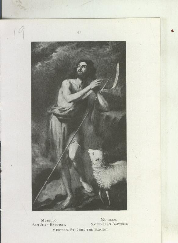 Museo de pinturas de Sevilla: lamina 19: San Juan Bautista de Murillo