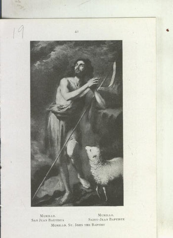 Museo de pinturas de Sevilla: lamina 19: San Juan Bautista de Murillo
