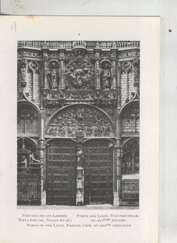 Catedral de Toledo: lamina 09: Portada de los leones