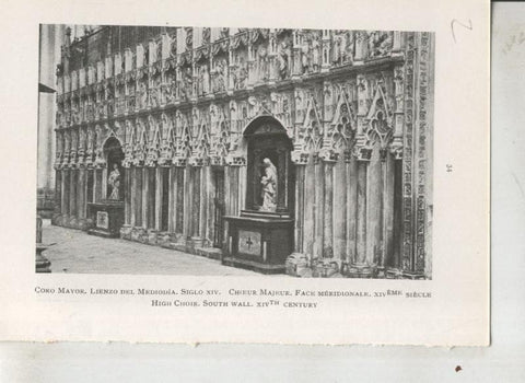 Catedral de Toledo: lamina 02: Lienzo del mediodia del coro mayor
