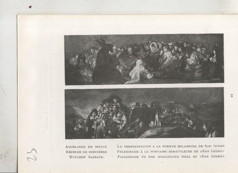 Goya en el museo del prado: lamina 23: Aquelarre de brujas