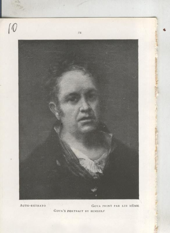 Goya en el museo del prado: lamina 10: Auto retrato