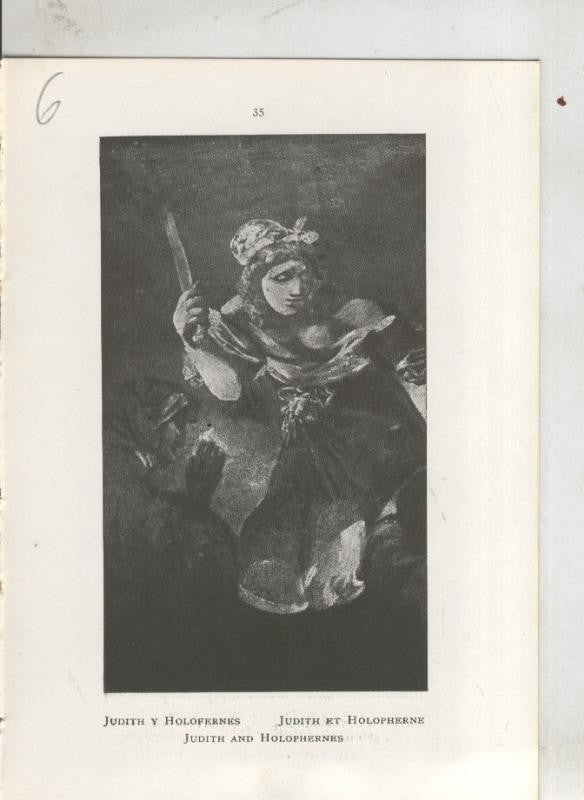 Goya en el museo del prado: lamina 06: Judith y Holofernes