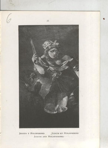 Goya en el museo del prado: lamina 06: Judith y Holofernes