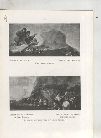 Goya en el museo del prado: lamina 04: Vision Fantastica y Romeria San Isidro