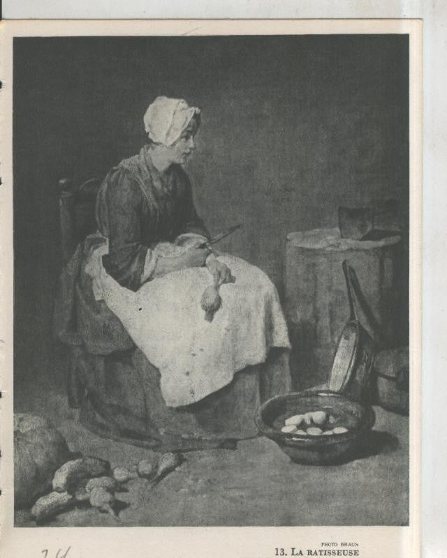 Chardin 1699-1779: lamina 24: La Ratisseuse