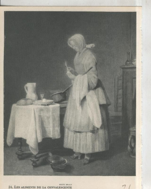 Chardin 1699-1779: lamina 21: Les aliments de la convalescente