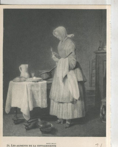 Chardin 1699-1779: lamina 21: Les aliments de la convalescente