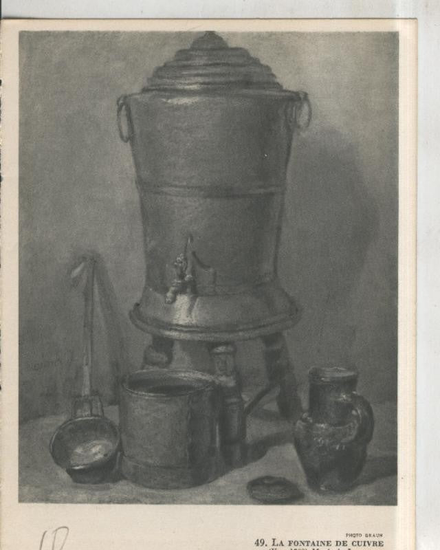 Chardin 1699-1779: lamina 10: La fontaine de cuivre