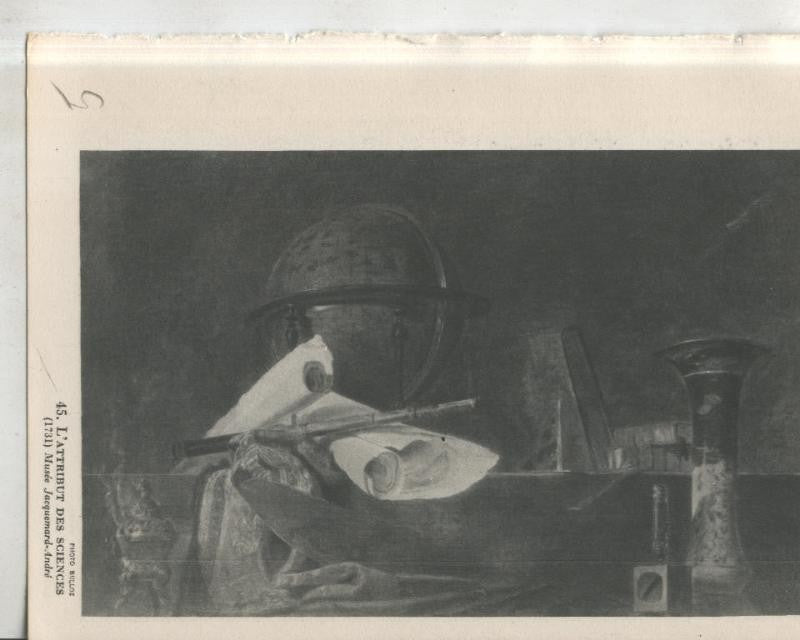 Chardin 1699-1779: lamina 05: L´attribut des sciences