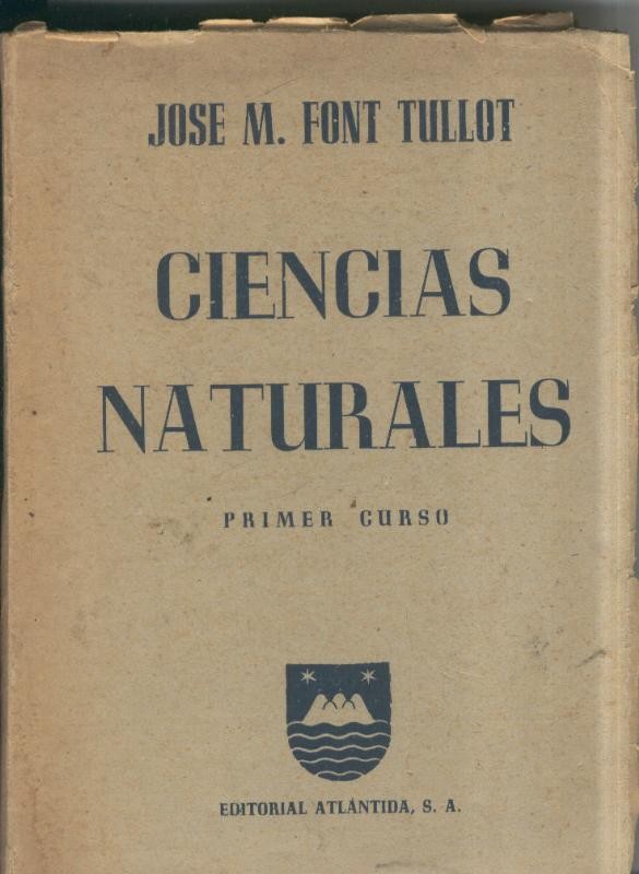 Ciencias naturales primer curso