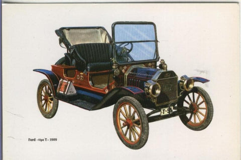 Postal 000018; antigua coche: Ford tipo T- 1909