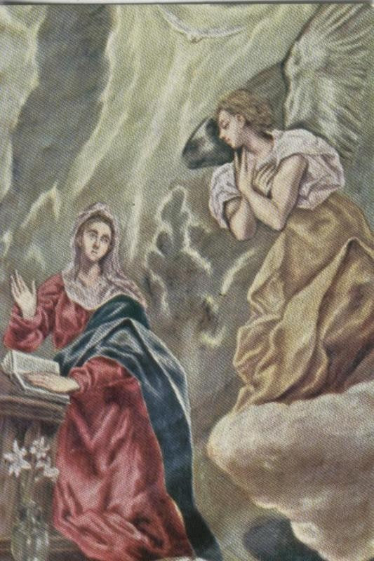 Postal 000093 : Greco: La anunciacion