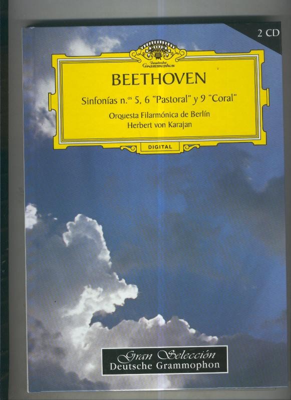Beethoven sinfonias numero 5, 6 Pastoral y 9 Coral