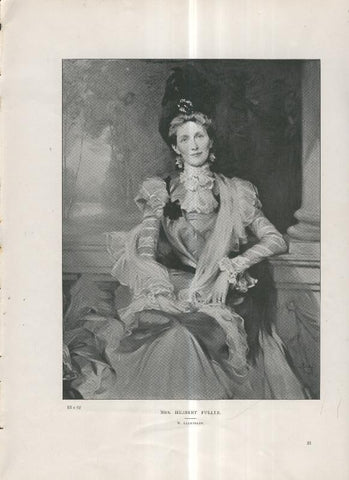 Lamina 009: Mrs. Herbert Fuller por W.Llewellyn
