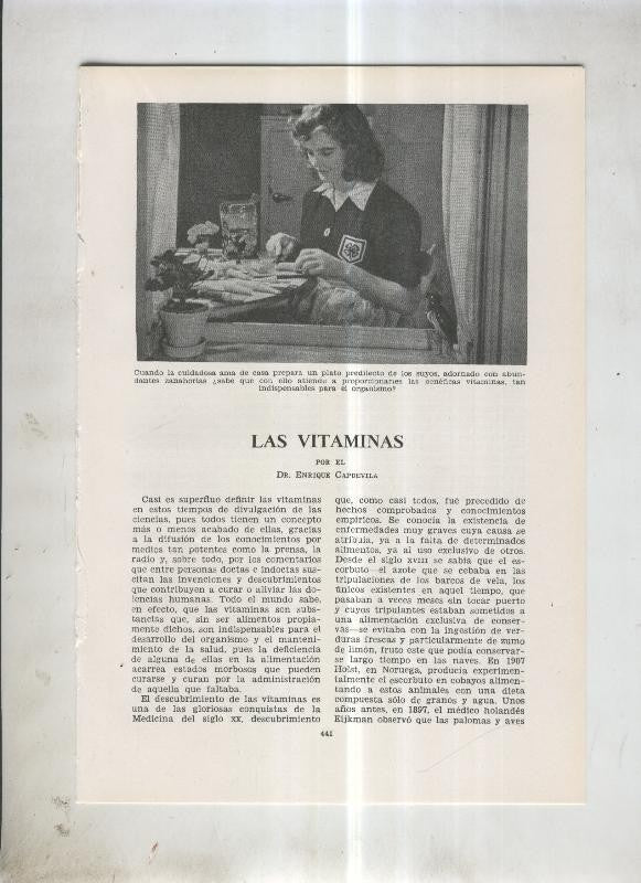 Las vitaminas por el Dr.Enrique Capdevila
