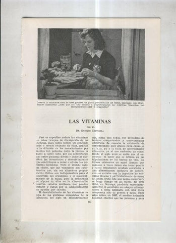 Las vitaminas por el Dr.Enrique Capdevila
