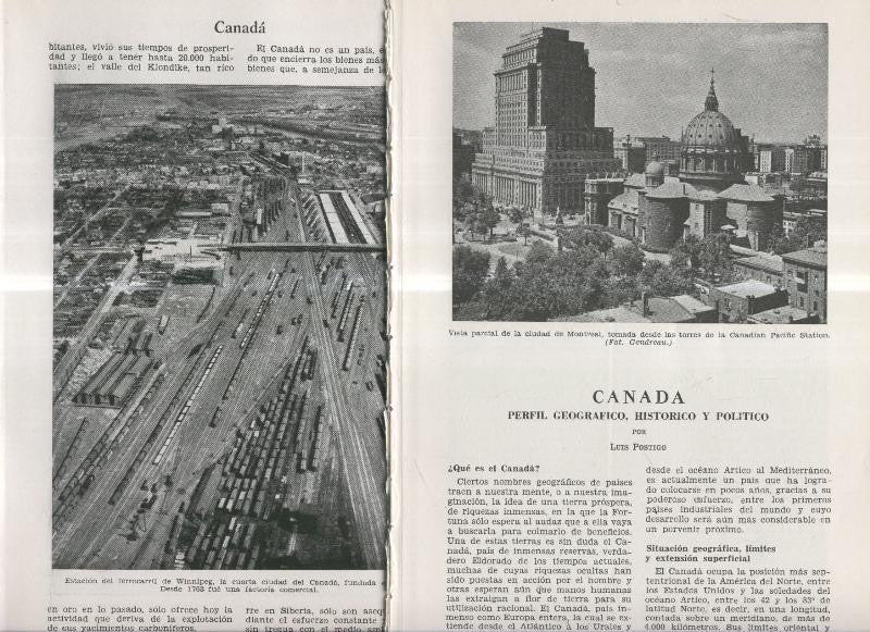 Canada, perfil geografico,historico y politico por Luis Postigo y Medusas