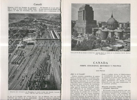 Canada, perfil geografico,historico y politico por Luis Postigo y Medusas