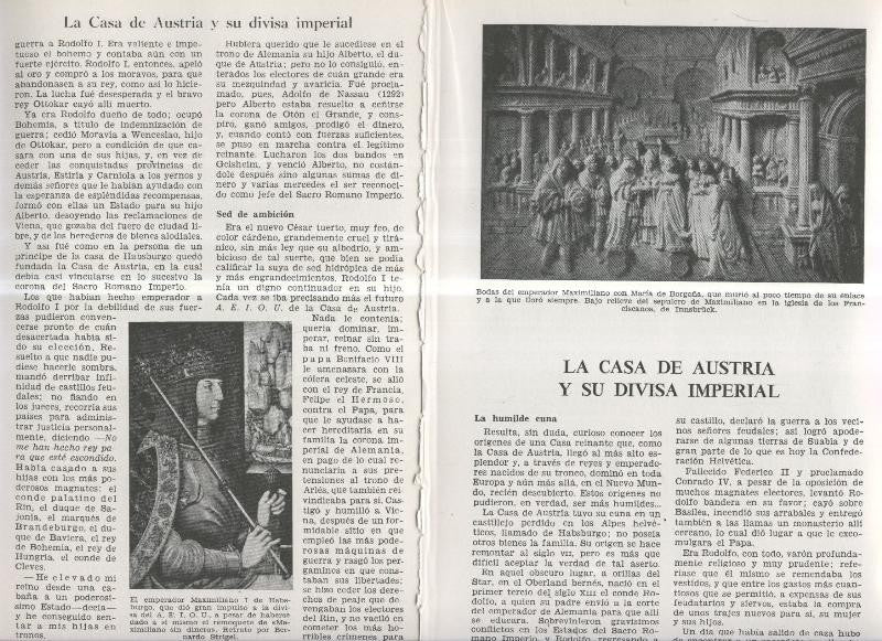 La Casa de Austria y su divisa imperial