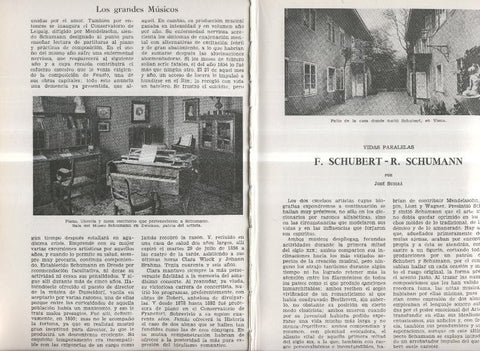 Vidas paralelas: Schubert y Schumann por Jose Subira