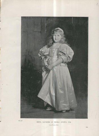Lamina 025: Beryl, Daughter of Thomas Ansdell por Luke Fildes