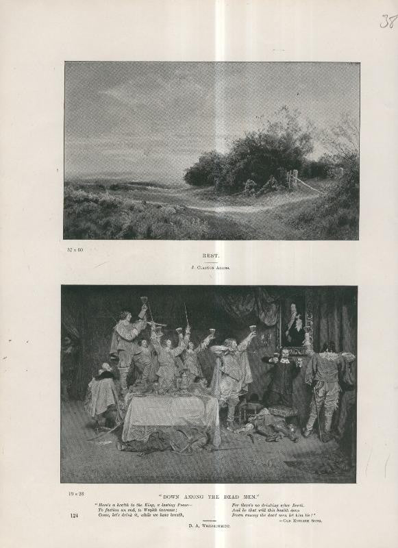 Lamina 038: Rest por J.Clauyton Adams y Down among the Dead Men por D.A.Wehrschmidt