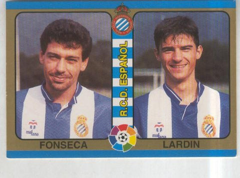 Cromos: Futbol Total Liga 95: R.C.D.Español numero 162: Fonseca y Lardin