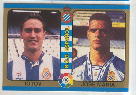 Cromos: Futbol Total Liga 95: R.C.D.Español numero 161: Iotov y Jose Maria