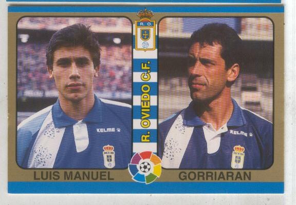 Cromos: Futbol Total Liga 95: R.Oviedo C.F. numero 076: Luis Manuel y Gorriaran
