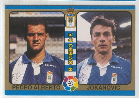 Cromos: Futbol Total Liga 95: R.Oviedo C.F. numero 077: Pedro Alberto y Jokanovic