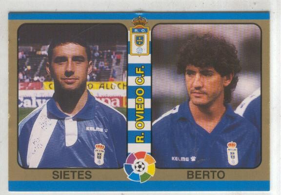 Cromos: Futbol Total Liga 95: R.Oviedo C.F. numero 078: Sietes y Berto