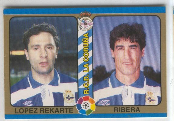 Cromos: Futbol Total Liga 95: R.C.D.La Coruña numero 011: Lopez Rekarte y Ribera