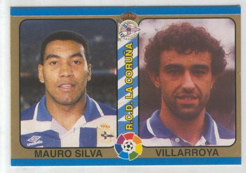 Cromos: Futbol Total Liga 95: R.C.D.La Coruña numero 016: Mauro Silva y Villarroya