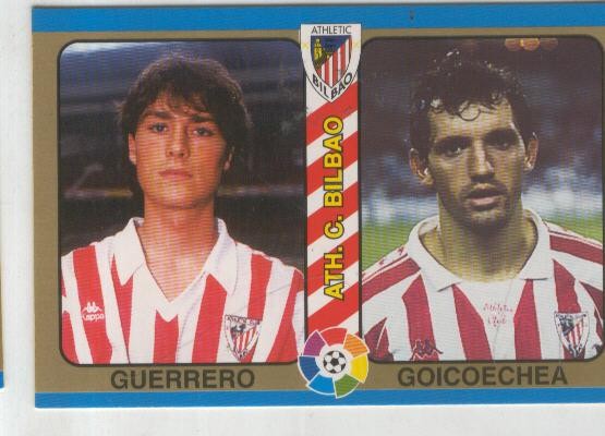 Cromos: Futbol Total Liga 95: Ath.C.Bilbao numero 043: Guerrero y Goicoechea
