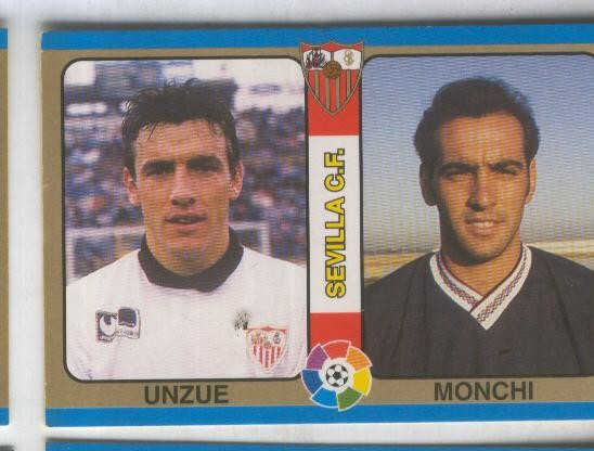 Cromos: Futbol Total Liga 95: Sevilla C.F. numero 046: Unzue y Monchi