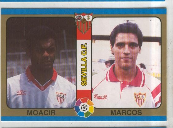 Cromos: Futbol Total Liga 95: Sevilla C.F. numero 049: Moacir y Marcos