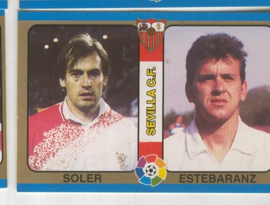 Cromos: Futbol Total Liga 95: Sevilla C.F. numero 052: Soler y Estebaranz