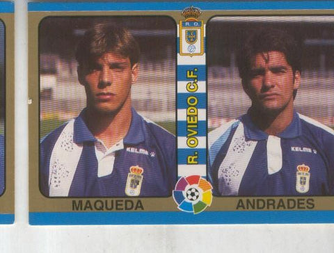 Cromos: Futbol Total Liga 95: R.Oviedo C.F. numero 081: Maqueda y Andrades