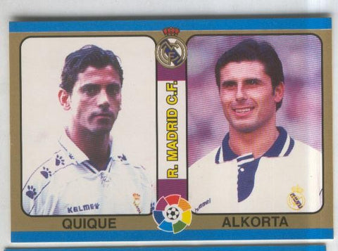 Cromos: Futbol Total Liga 95: R.Madrid C.F. numero 029: Quique y Alkorta