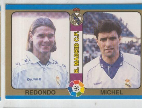 Cromos: Futbol Total Liga 95: R.Madrid C.F. numero 032: Redondo y Michel