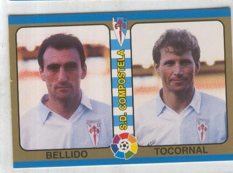 Cromos: Futbol Total Liga 95: S.D.Compostela. numero 174: Bellido y Tocornal
