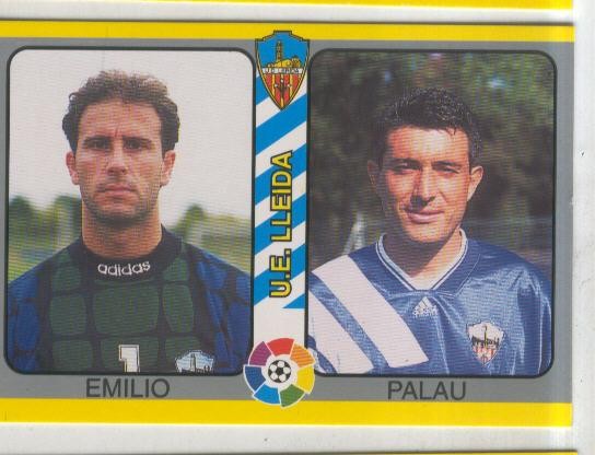 Cromos: Futbol Total Liga 95: U.E.Lleida. numero 187: Emilio y Palau